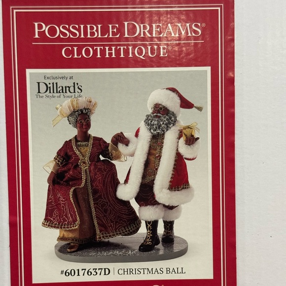 Possible Dreams African American Santa & Mrs Claus “Christmas Ball” - Picture 5 of 6